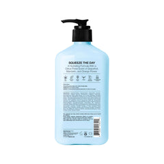 Hempz pump dispensing lotion illustrating easy application and controlled use