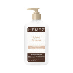 Hempz front bottle showing label and warm spice scent benefits