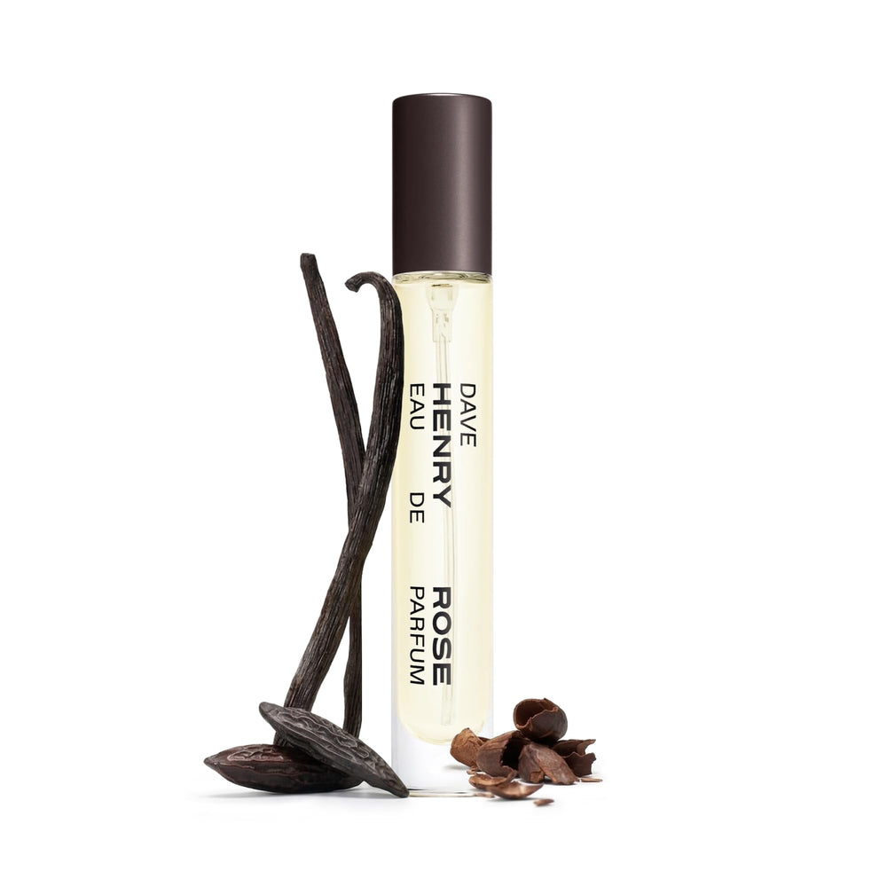 Henry Rose Dave front view shows compact travel perfume and easy portability