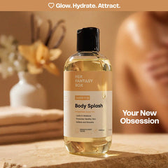 Her Fantasy Box oil blended on skin demonstrating lightweight hydration benefit