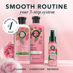 Herbal Essences conditioner creamy texture showing hydration and detangling benefit