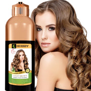 HERBBY front bottle showing light brown shade and clear instructions, dependable coverage