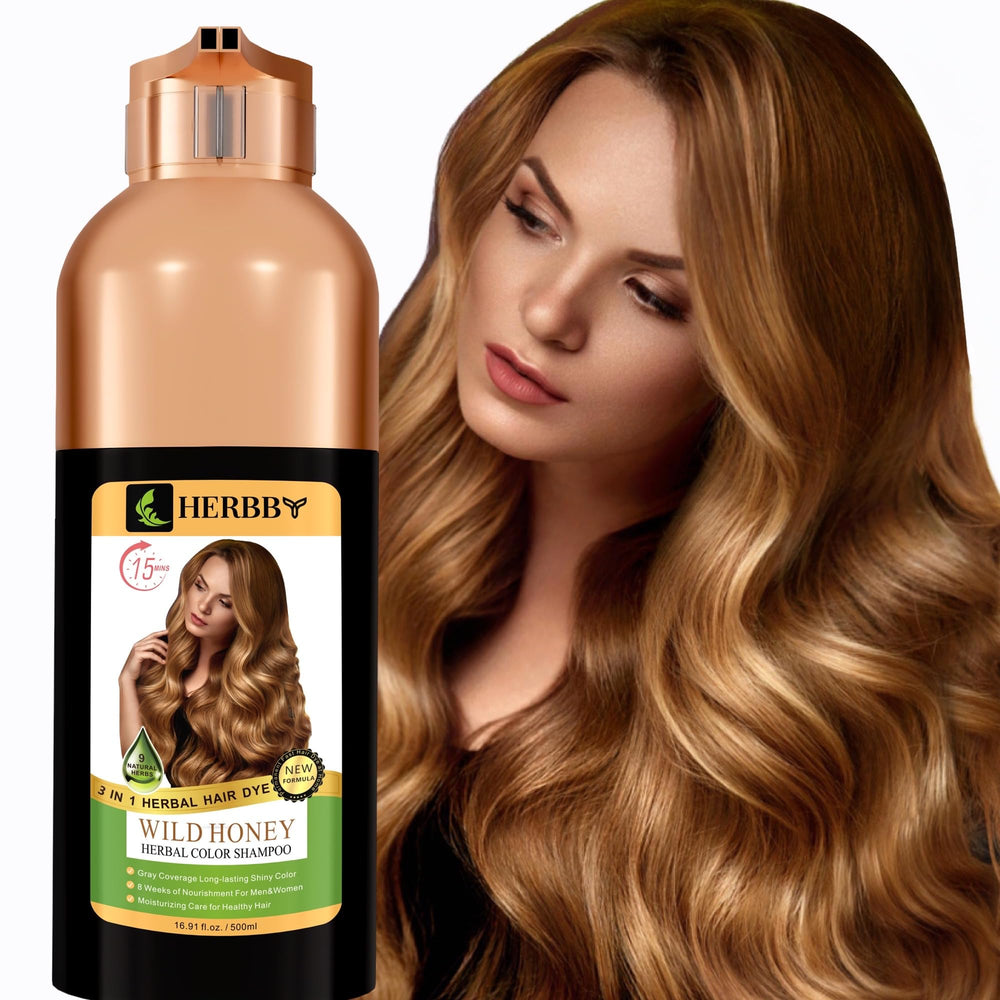 HERBBY front bottle displaying wild honey color and benefits