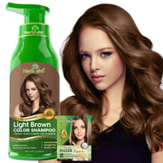 Herbishh front packaging showing light brown 500ml bottle and benefits