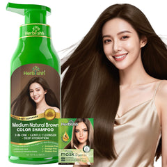 Herbishh front packaging showing 500ml bottle and label with benefit