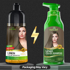 Herbishh pump and label closeup highlighting instructions and ingredient benefits