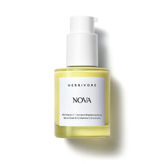 HERBIVORE front bottle view showing label and brightening benefits