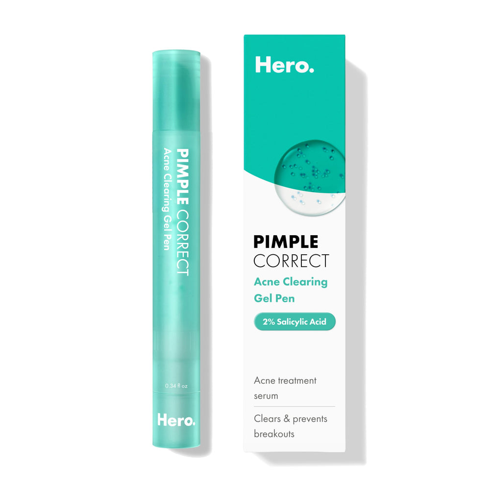 Hero Cosmetics front view of pen showing compact travel-friendly design