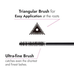 Heroine Make close-up brush with fibers for precise application and separation