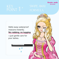 Heroine Make clear liquid texture on fingertip indicating gentle glide