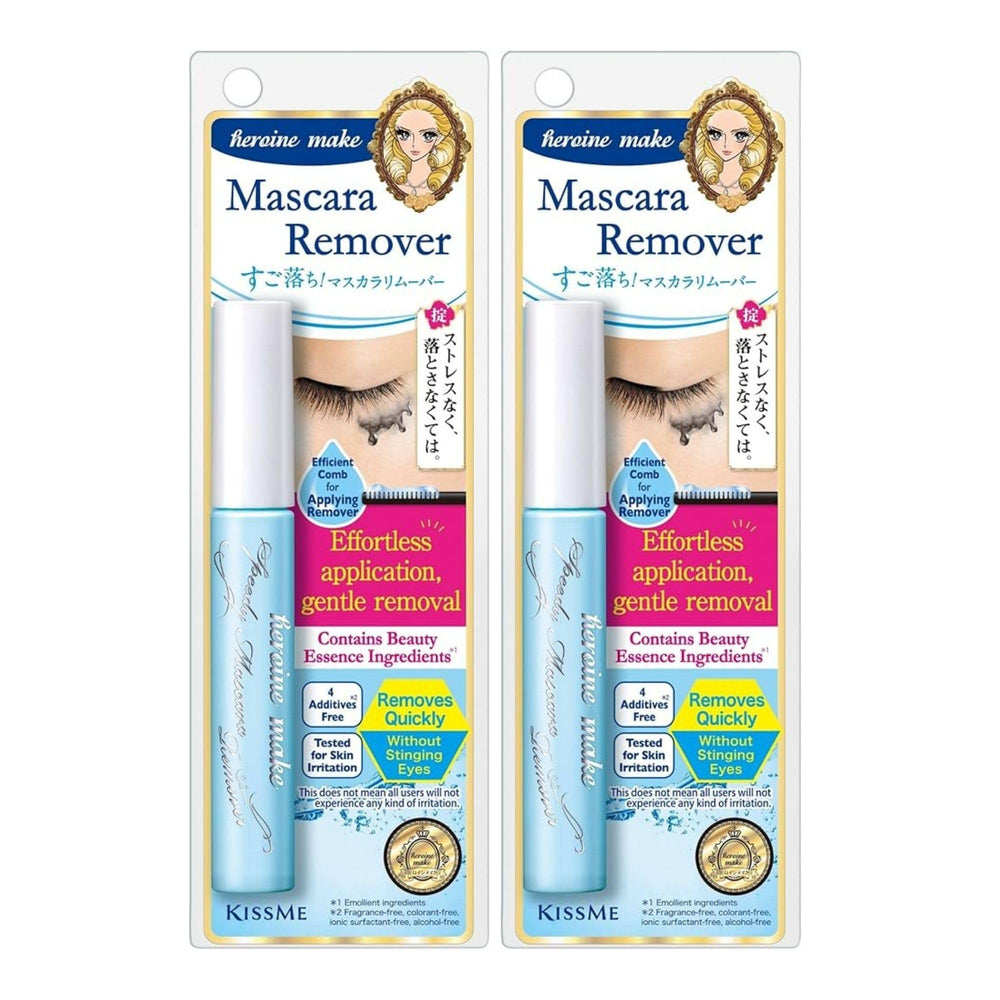 Heroine Make front packaging showing two bottles and fast removal benefit