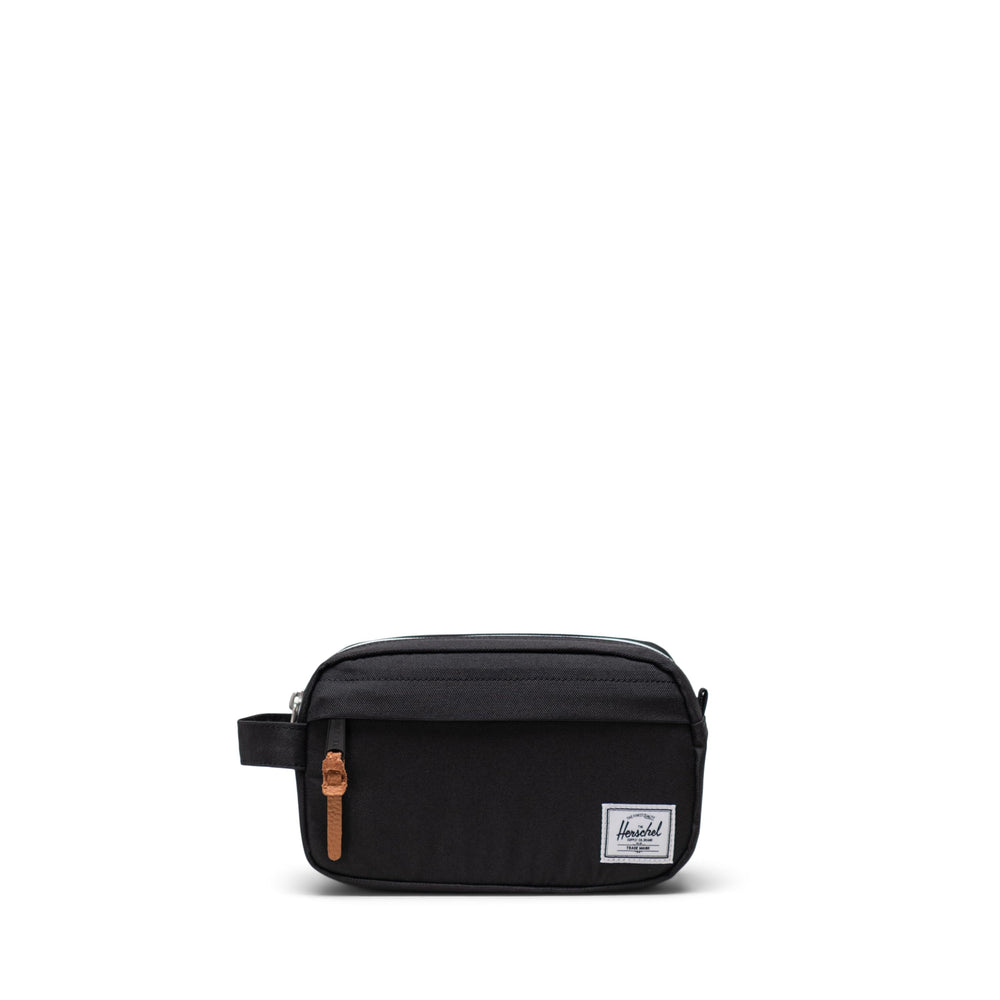 Herschel front view showing compact shape and organized exterior benefit