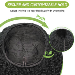 Hertune kinky curly texture closeup highlighting natural curl definition