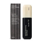 hetras front bottle showcasing Hotel Wood scent and travel-ready design