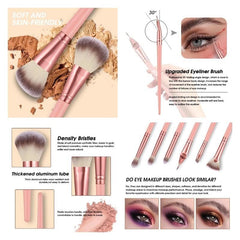 HGHDBT arrangement of eye brushes, variety for blending and lining