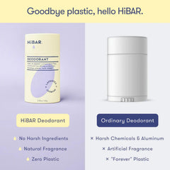HiBAR being applied from stick in hand offering natural odor control
