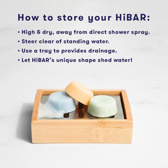 HiBAR close-up of mini bar texture highlighting smooth lathering benefit