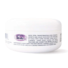 Hicks open jar texture closeup displaying smooth gel for easy smoothing