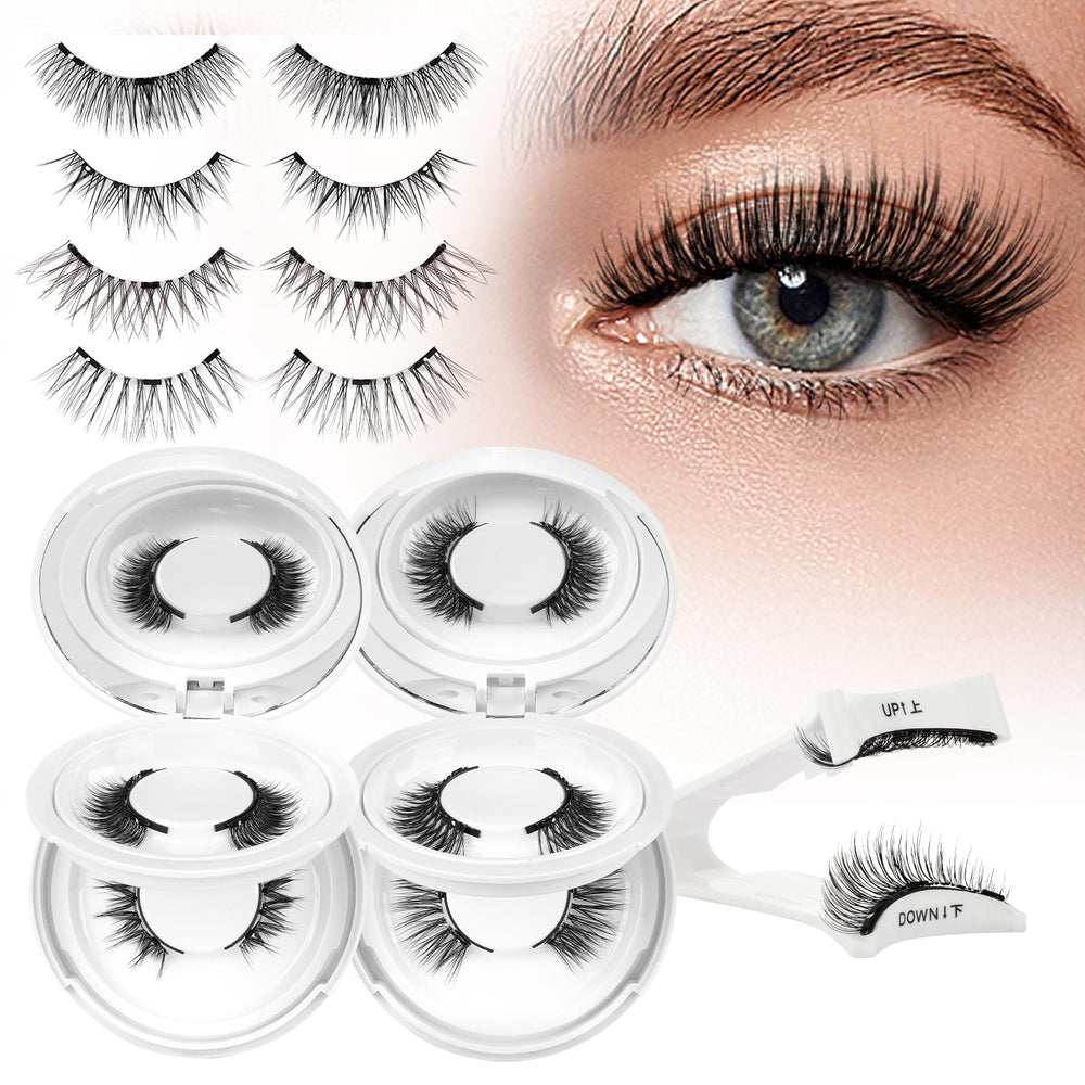 Higu clace front packaging showing complete magnetic lash kit and benefits