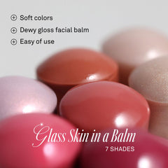 HINCE radiance balm on lips for glossy hydrating sheen and colorless shine