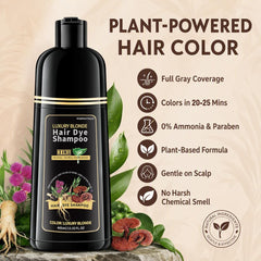 HIS&HERCHOICE creamy shampoo texture on palm indicating conditioning, frizz reduction