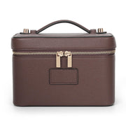 HiTotes vanity case front view showing zipper and compact design for travel convenience