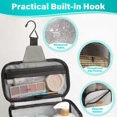 Hiverst hanging in shower on hook for easy access and hands-free storage