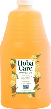 HobaCare front bottle view shows clean label and large bulk volume benefit