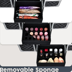 Hododou removable sponge trough holding nail polish upright to prevent spills
