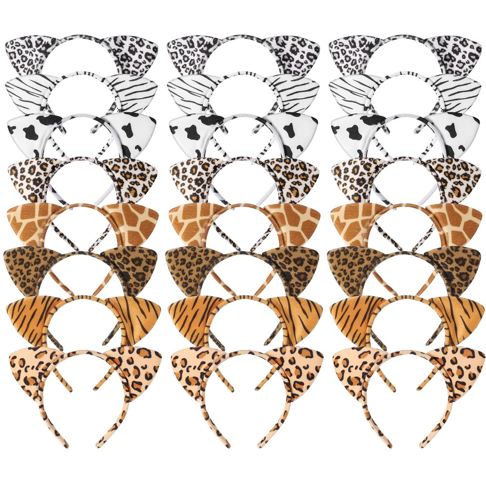 Hoemwarm front packaging showing all 24 animal ear headbands and easy party prep