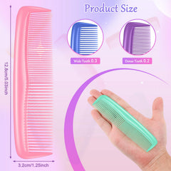 HOFASON close-up of wide and fine teeth design, provides gentle detangling