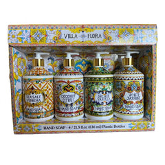 Generic Villa Flora Sea Salt Verbena close-up label highlighting fresh coastal scent