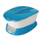 Homedics paraffin machine front view showing compact design and easy controls for convenience