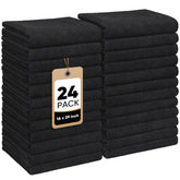HOMEXCEL front view of 24-pack towels showing bulk supply and value