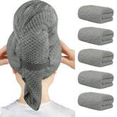 HOMEXCEL front packaging showing five hair towels and value pack benefit