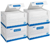 HOMEXCEL front packaging box of 200 disposable face towels for easy storage