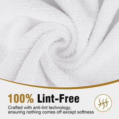 HOMEXCEL towel held in hand to show 16x29 size and coverage