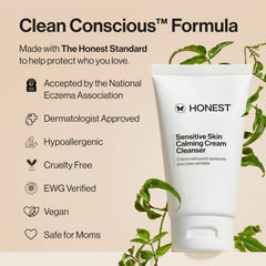 Honest Beauty foam lather in hand demonstrating effective gentle cleansing