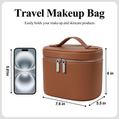 honitty interior organization with removable compartments keeping cosmetics separated and visible