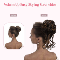 HOOJIH side profile on model showing secure, comfortable bun benefit