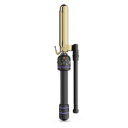 HOT TOOLS front view of 24K gold Marcel iron showing barrel and handle, professional styling benefit