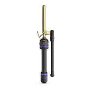 HOT TOOLS gold Marcel iron front view showing barrel and handle for precise styling