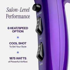 Hot Tools finger diffuser in use adding volume and defining curls