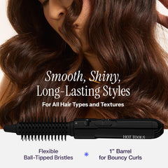 HOT TOOLS flexible ball-tipped bristles detail for gentle detangling and smooth results