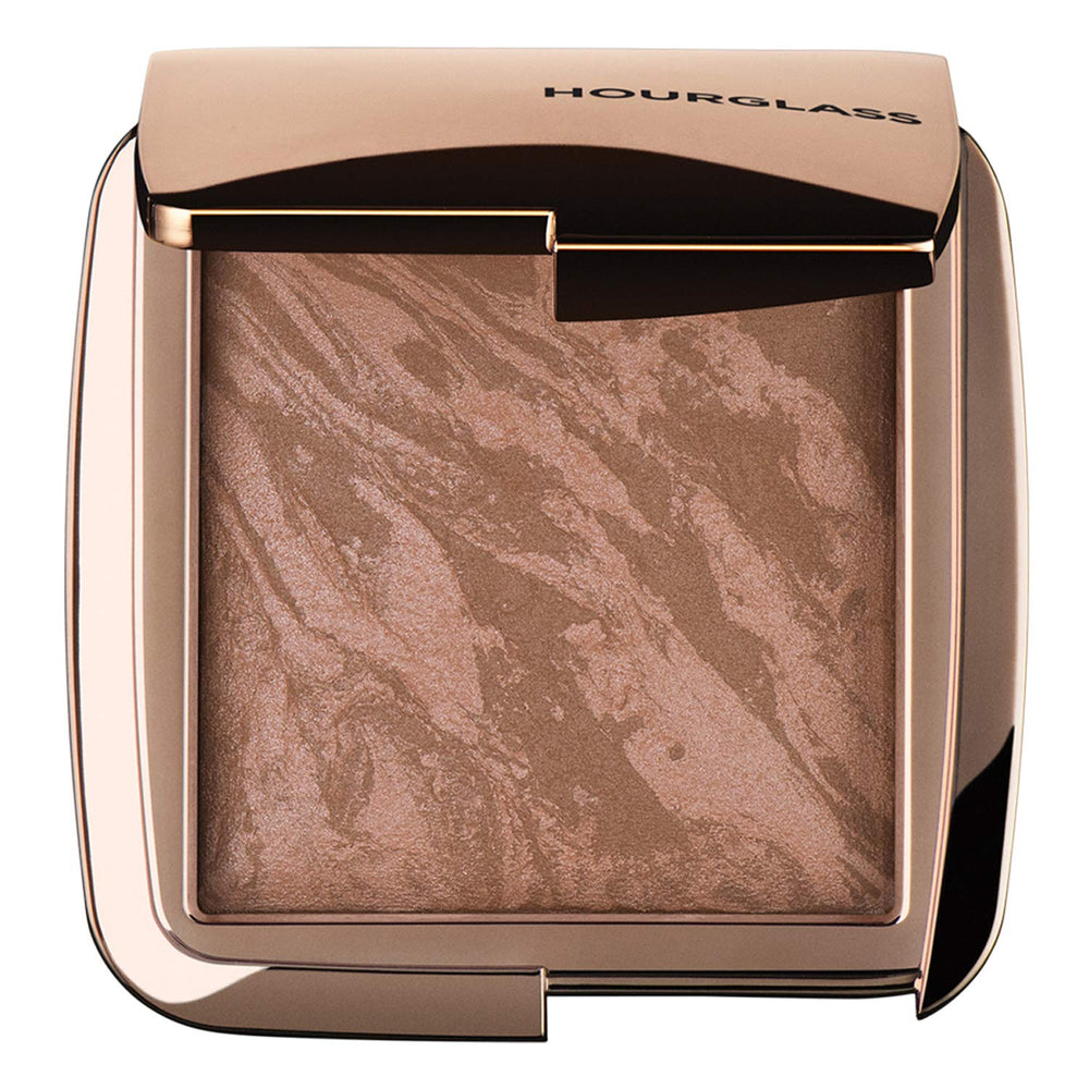 Hourglass bronzer front compact showing packaging and pan for easy selection