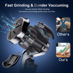 Hoxida nine quartz roller heads arranged for varied abrasion options benefit