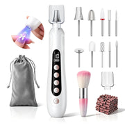 HSKAI front view of cordless nail file showing compact design and ergonomics