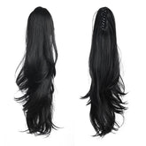 HSPJHTM front view of clip ponytail shows ready-to-wear convenience