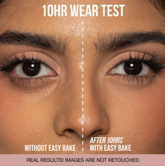 Huda fine powder texture swirl illustrating smooth, blur-like finish