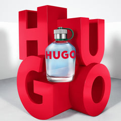 Hugo Boss HUGO Man concept image with green apple conveying crisp top note